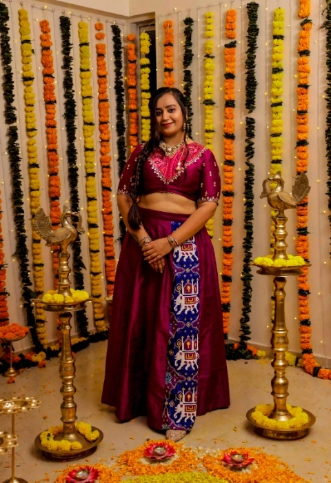 Royal Patola Fusion Set